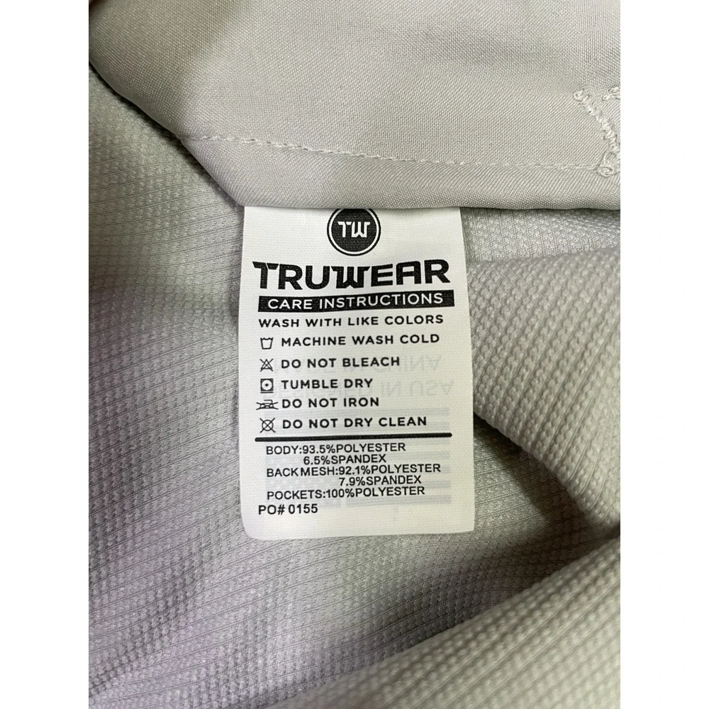 Truwear Expedition Performance Fabric Jacket Light Grey Size 3XL Static Branding